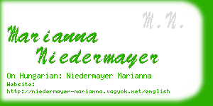 marianna niedermayer business card